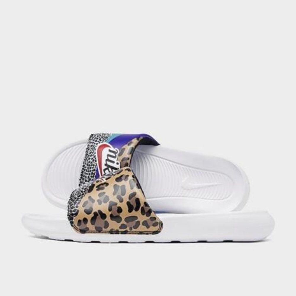 New WOMEN'S NIKE VICTORI ONE PRINT SLIDE SANDALS